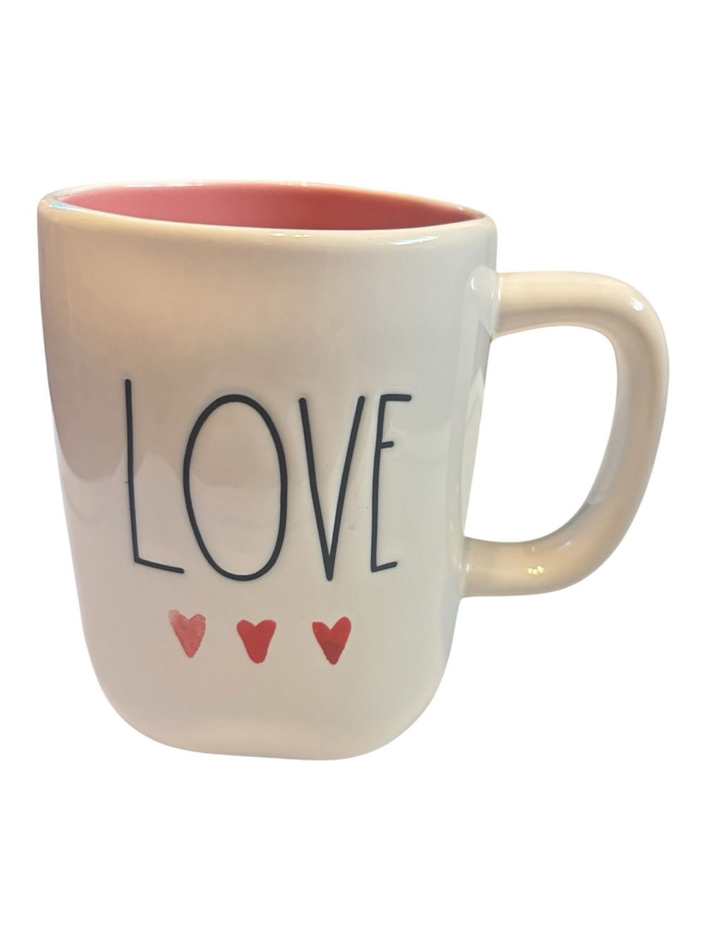 Rae Dunn Cream Love Ceramic Mug like new